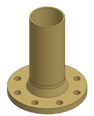 Kołnierz stalowy szyjkowy DN80 x króciec do wspawania DN80