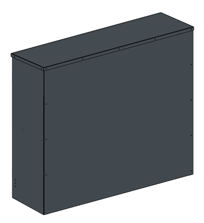 Wolnostojąca skrzynka gazowa 1000x850x300 - antracyt