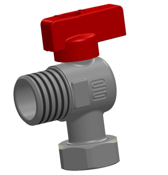 Zawór c.w.u. kątowy z luźną nakrętką 1/2"