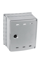 Naścienna skrzynka gazowa na zawór, 300x340x200, z tworzywa - popielata