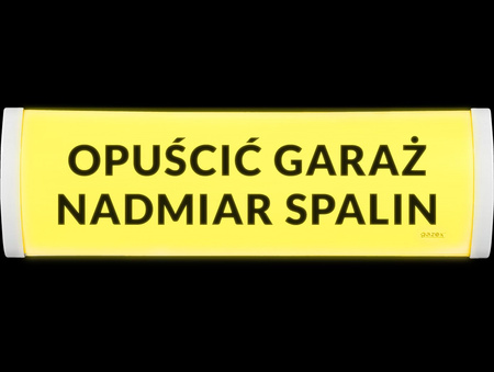 Tablica ostrzegawcza TP-4.As/H5, "UWAGA! NADMIAR SPALIN"