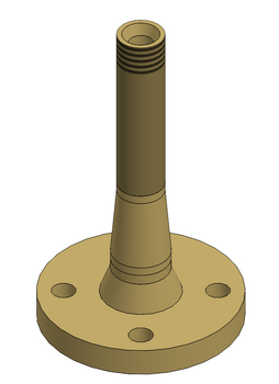 Kołnierz stalowy szyjkowy DN25 x  (GZ) stoż. 3/4"