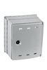Naścienna skrzynka gazowa na zawór, 300x340x200, z tworzywa - popielata