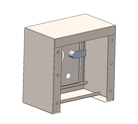 Skrzynka gazowa nierdzewna 250x250x150 naścienna z płaskim daszkiem