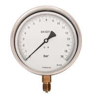 Manometr kontrolny M160R, kl. 0,6, 0-16 bar, G1/2"