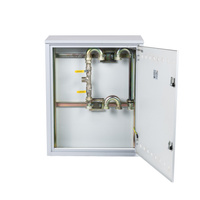 Punkt red.-pomiarowy 2 gazomierze w pionie, metal, popiel 700x850x250