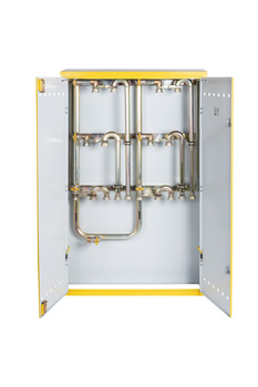 Punkt red-pom na 5-6 gazomierzy G4/G6,w skrzynce metalowej 1000x1600x250- brązowy