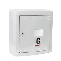 Naścienna skrzynka gazowa z laminatu - popielata