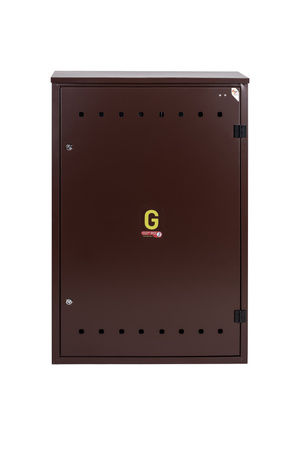 Punkt red-pom na 3-4 gazomierzy G4/G6,w skrzynce metalowej 800x1200x250 - brązowy