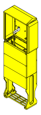 Skrzynka dla PSG, typ 2B, z postumentem + monozłącze, niskie cisnienie