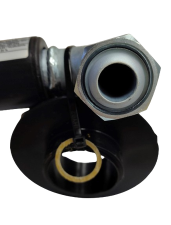 Przejście przez ścianę DN25 - gaz płynny