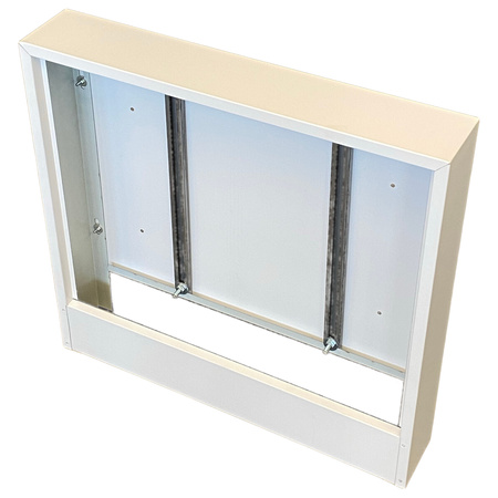 Szafka natynkowa do rozdzielaczy 760x580x110 (9-10 sekcji), RAL 9003 biała