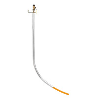 Przyłącze polietylenowe, PE25 x kurek sferyczny DN15, L=700xH=1500 + wspornik