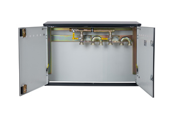 Punkt red.-pomiarowy, poziom 2 gazomierze, antracytowy 1050x700x250