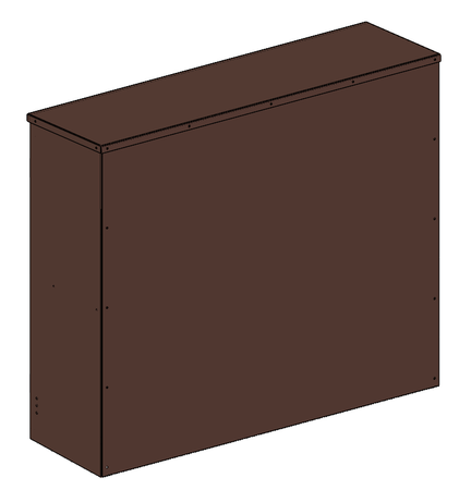 Wolnostojąca skrzynka gazowa 1000x850x300 - brązowa