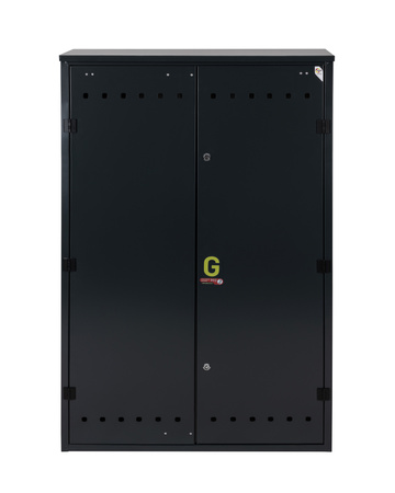 Punkt redukcyjno-pomiarowy na 5-6 gazomierzy G4/G6,w pionie,w skrzynce metalowej antracyt