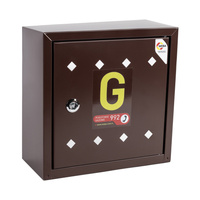 Naścienna skrzynka gazowa na zawór, 300x300x150 - brązowa