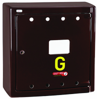 Naścienna skrzynka gazowa z laminatu - brązowa